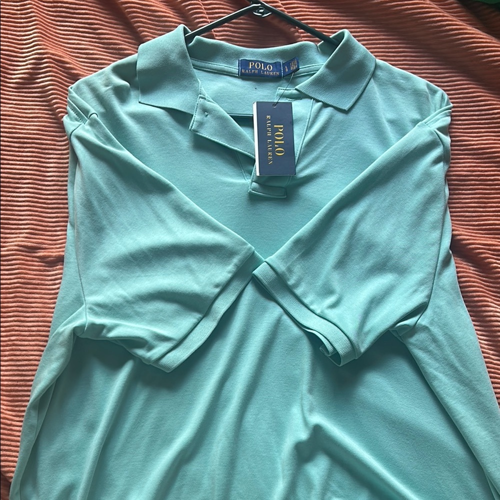 Polo by Ralph Lauren Men’s Aqua Polo Shirt